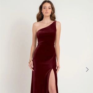 Jenny Yoo Cybill velvet dress (Dark Berry) size 4